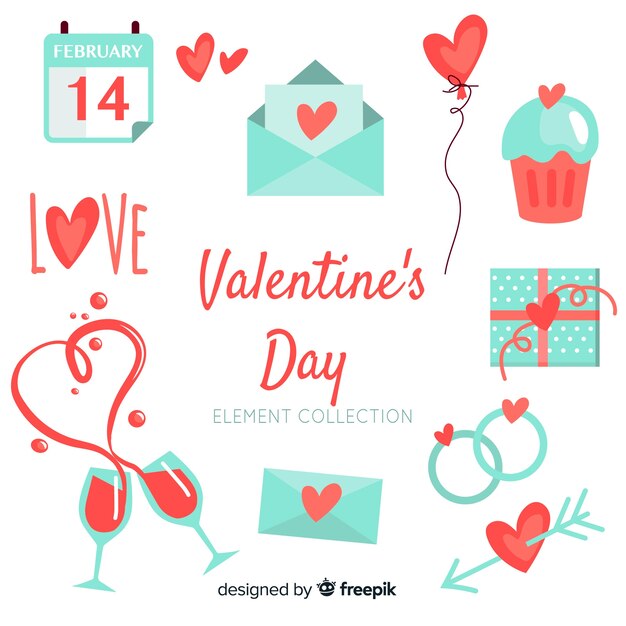 valentine's day element collection