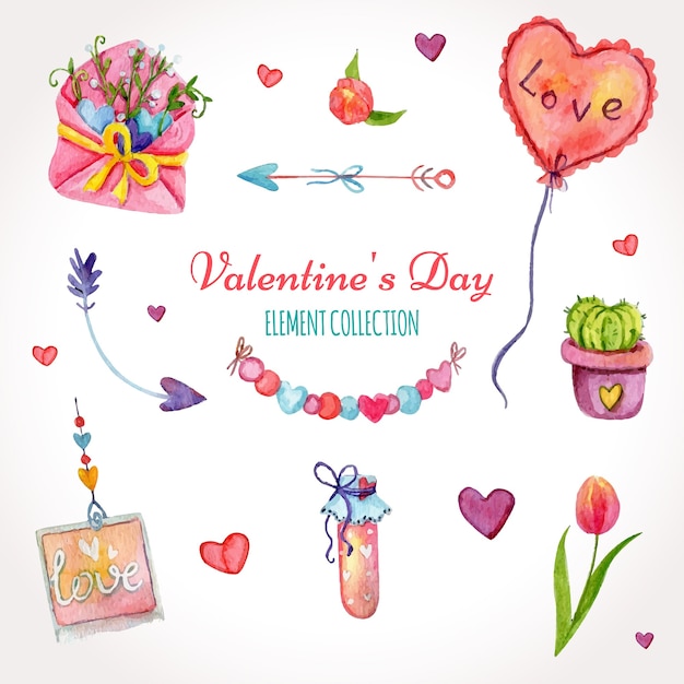 Valentine's day element collection