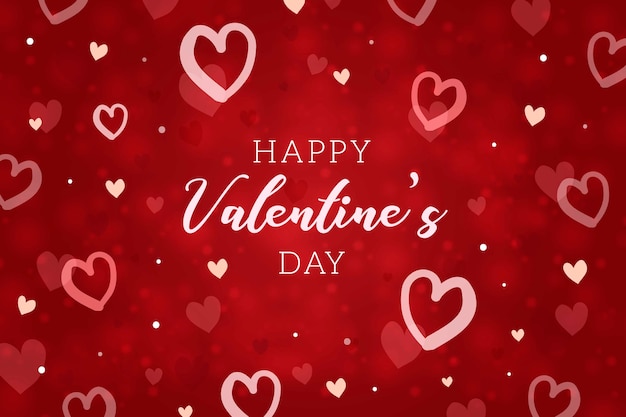 Valentine's day flat background