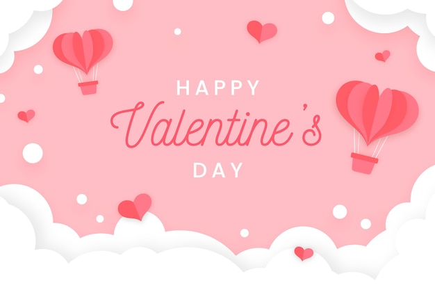 Valentine's day flat design background