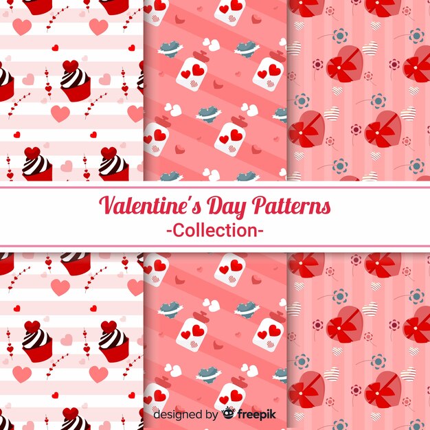 Valentine's day flat pattern collection