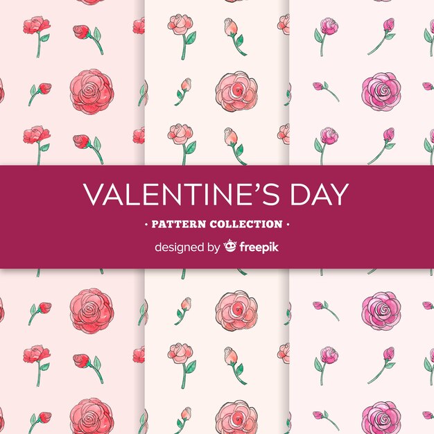 Valentine's day floral pattern