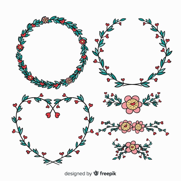 バレンタインの花輪＆花束