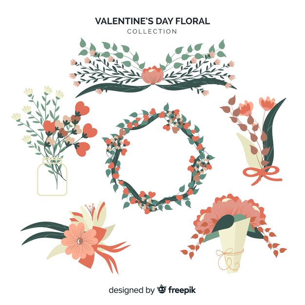 Valentine's day floral wreaths & bouquets