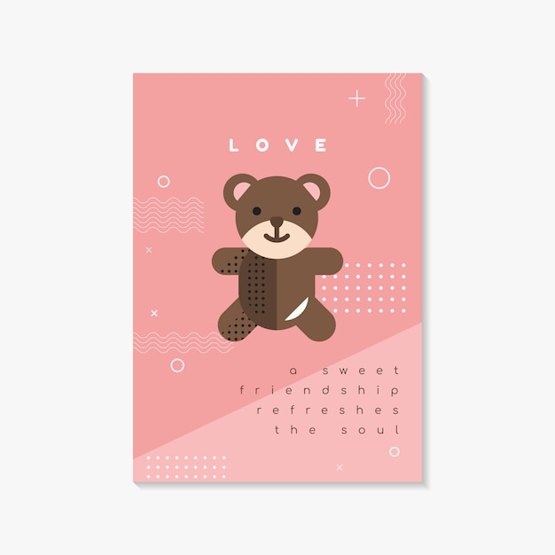 Valentine's day flyer and card template