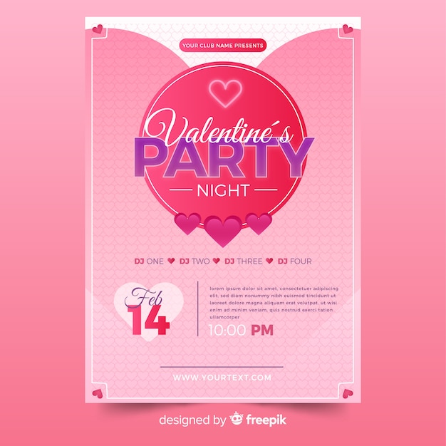 valentine's day flyer