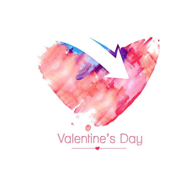 Valentine's day Heart Background, Vector Illustration.