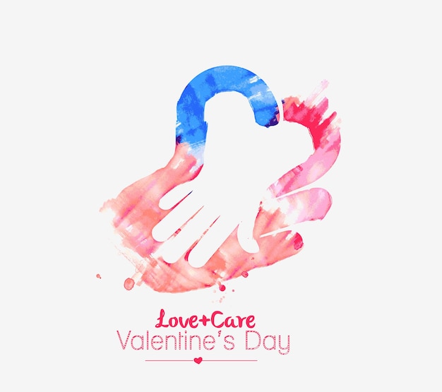 Valentine's day Heart Background, Vector Illustration.