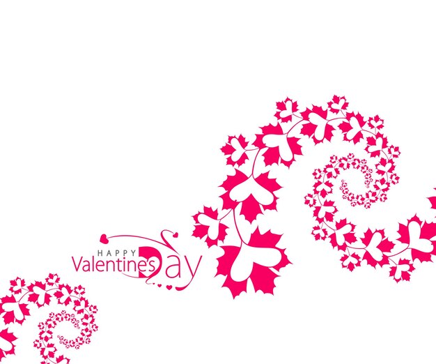 Valentine's day Heart Background, Vector Illustration.