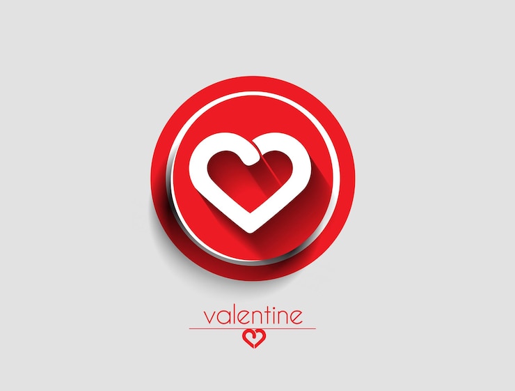 Free Vector valentine's day heart background, vector illustration.
