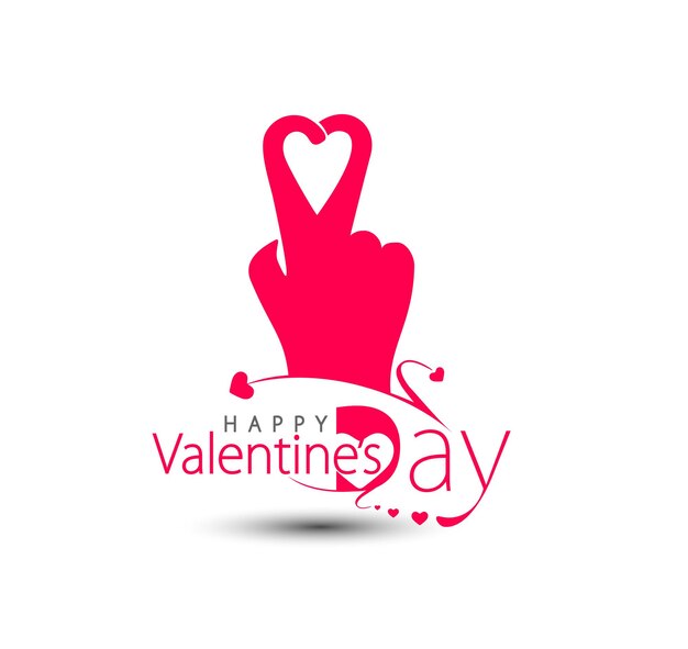 Valentine's day Heart Background, Vector Illustration.