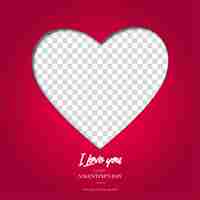 Free vector valentine's day heart background