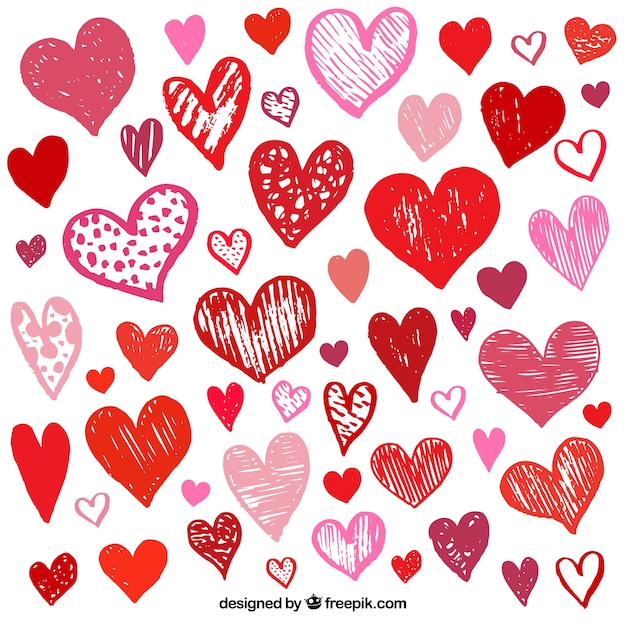 Free vector valentine's day heart collection