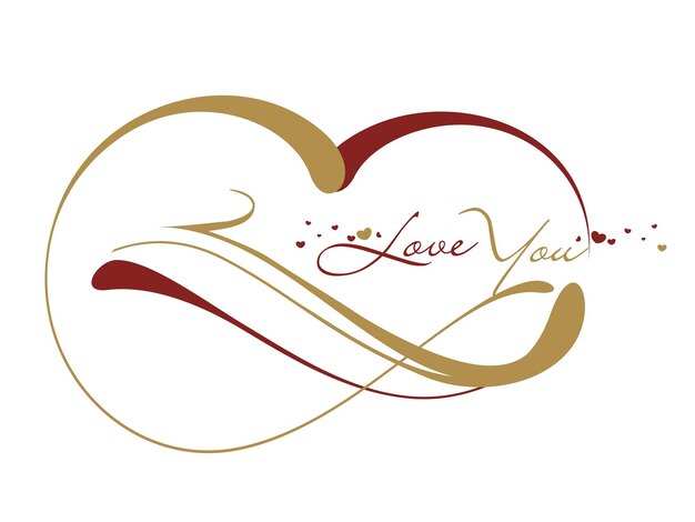 Valentine's day Heart Logo Design, Vector Illustration.