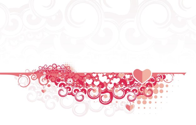 Free vector valentine's day heart logo design, vector illustration.