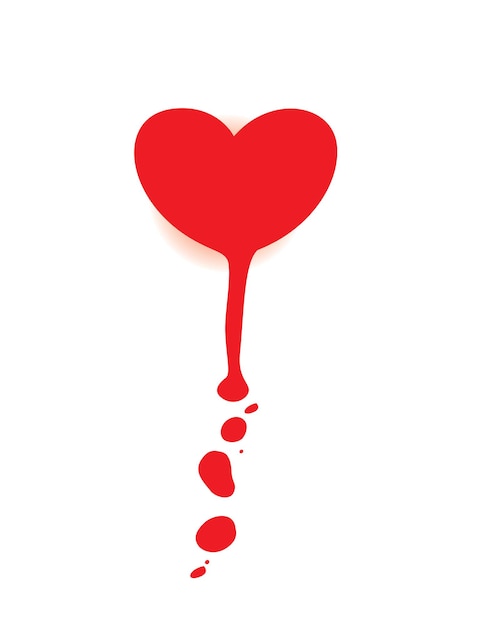 Free vector valentine's day heart logo design, vector illustration.