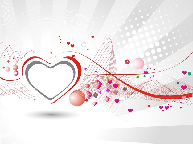 Valentine's day Heart Logo Design, Vector Illustration.