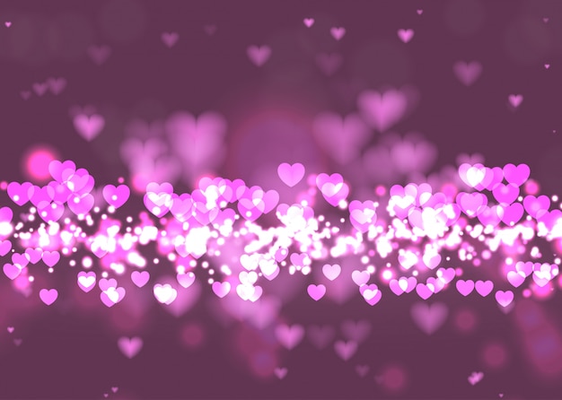 Valentine's day hearts background 