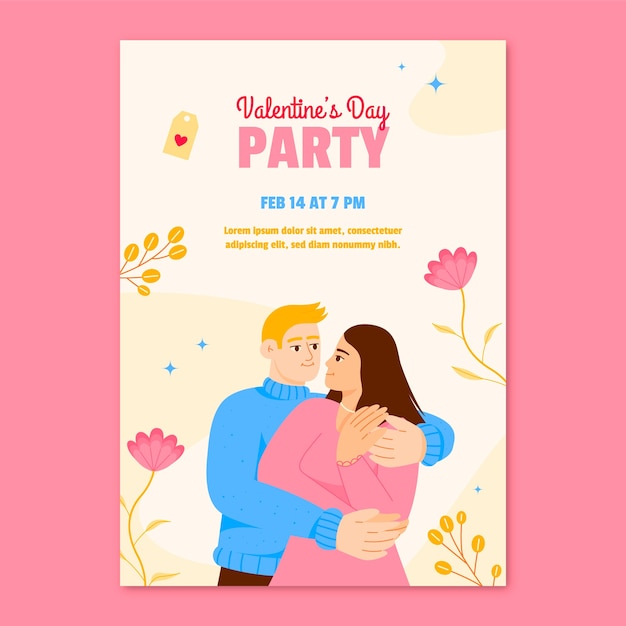 Valentine's day invitation template