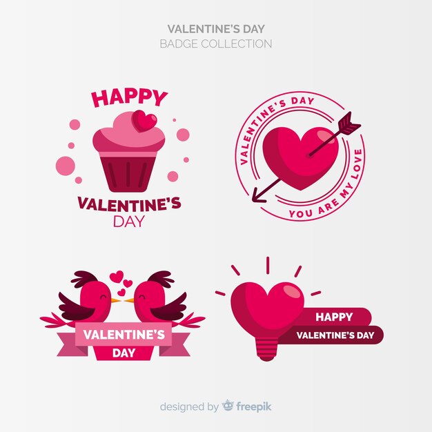 Valentine's day label collection