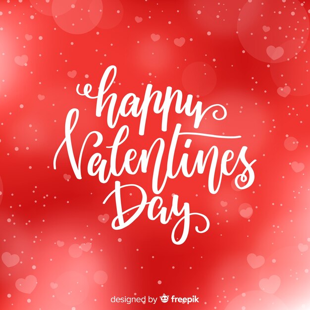 Valentine's day lettering background