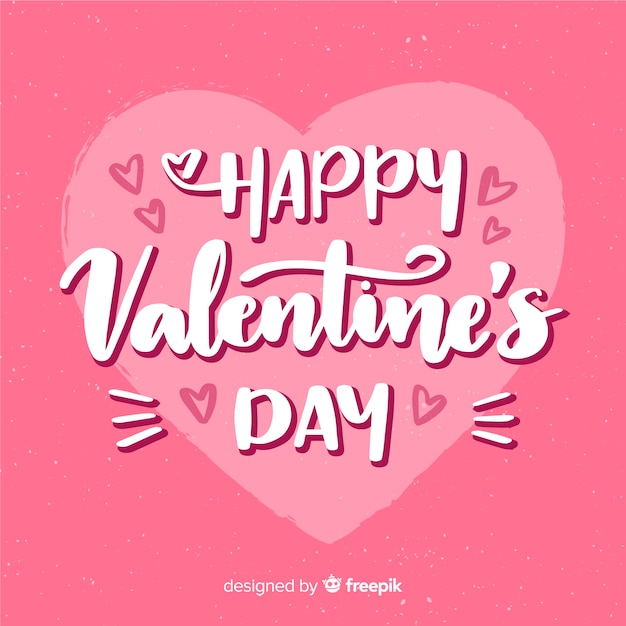 Valentine's day lettering