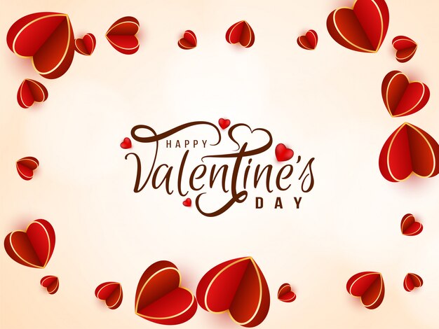 Valentine's day lovely with beautiful hearts