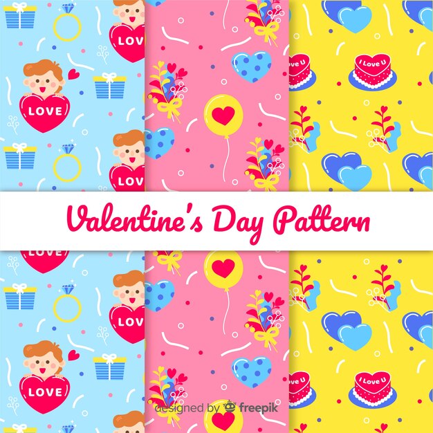 Valentine's day pattern collection