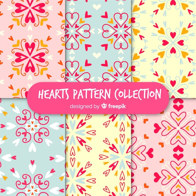 Valentine's day pattern collection