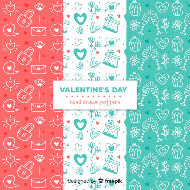 Valentine's day pattern collection