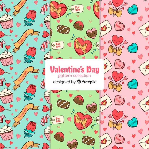 Valentine's day pattern collection