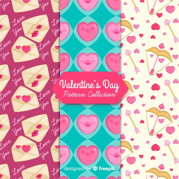 Valentine's day pattern collection