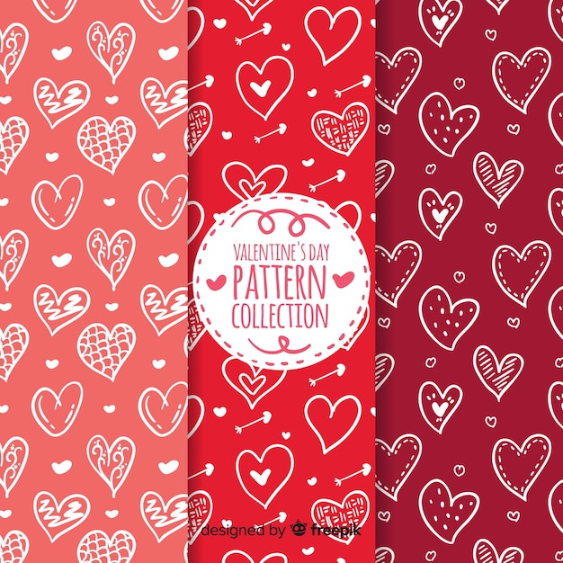 Valentine's day pattern collection