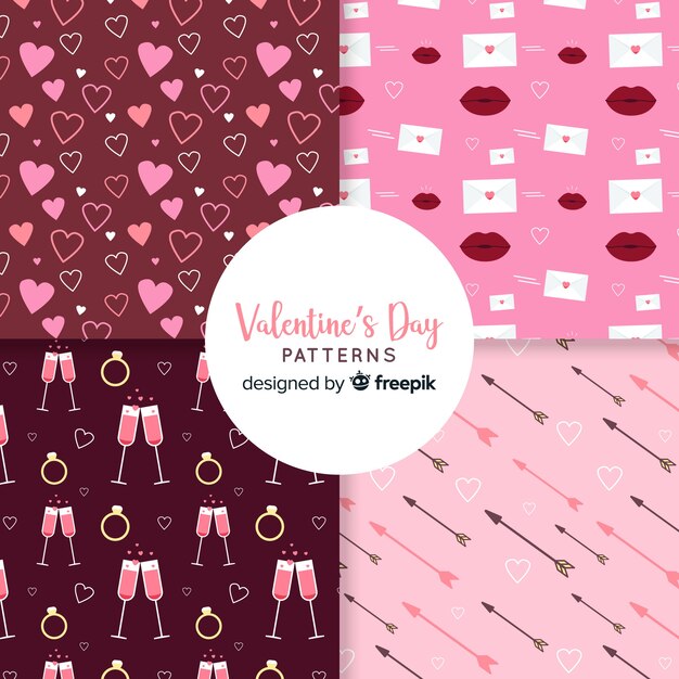 Valentine's day pattern collection