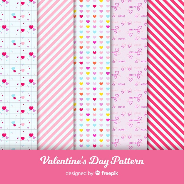 Valentine's day pattern collection