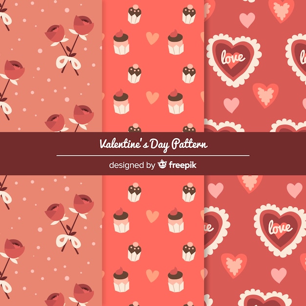 Valentine's day pattern collection