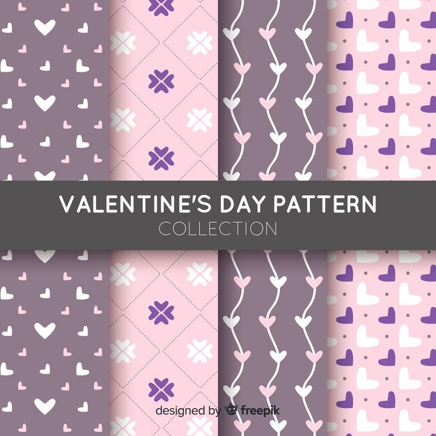 Valentine's day pattern collection