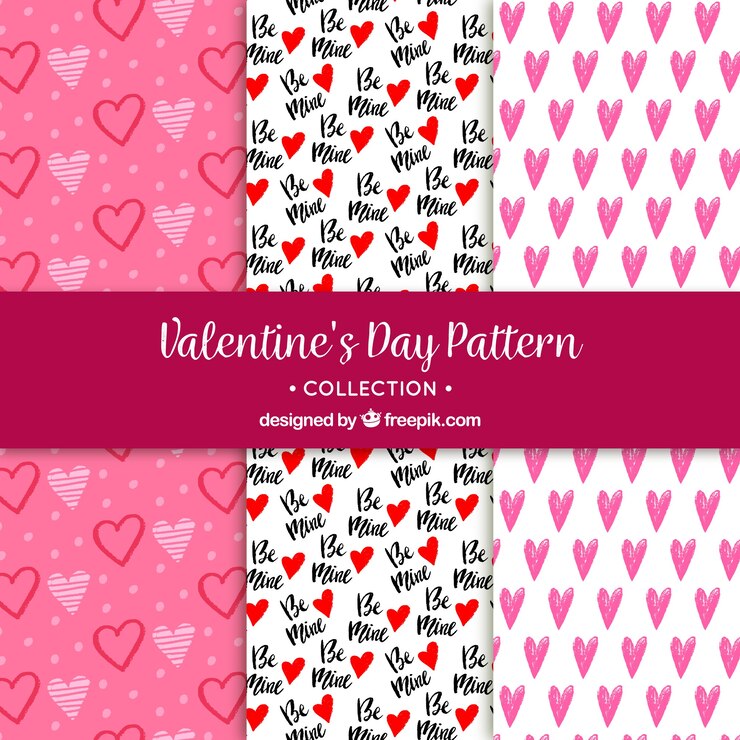 Free Vector valentine's day pattern