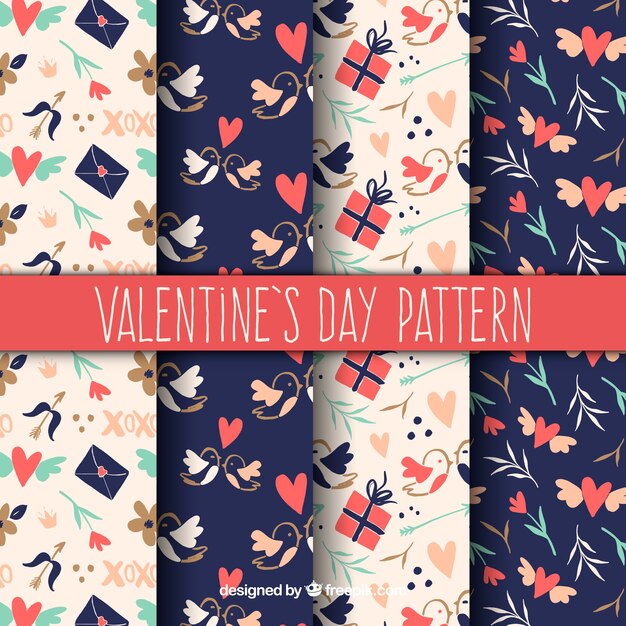 Free vector valentine's day pattern