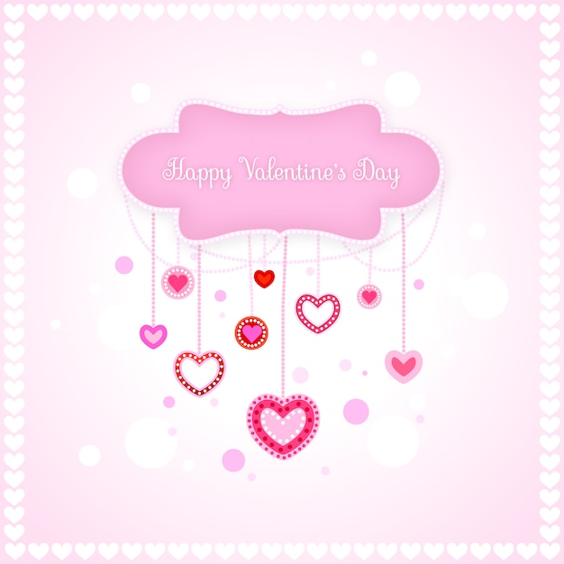 Free vector valentine's day romantic love hearts vector illustration
