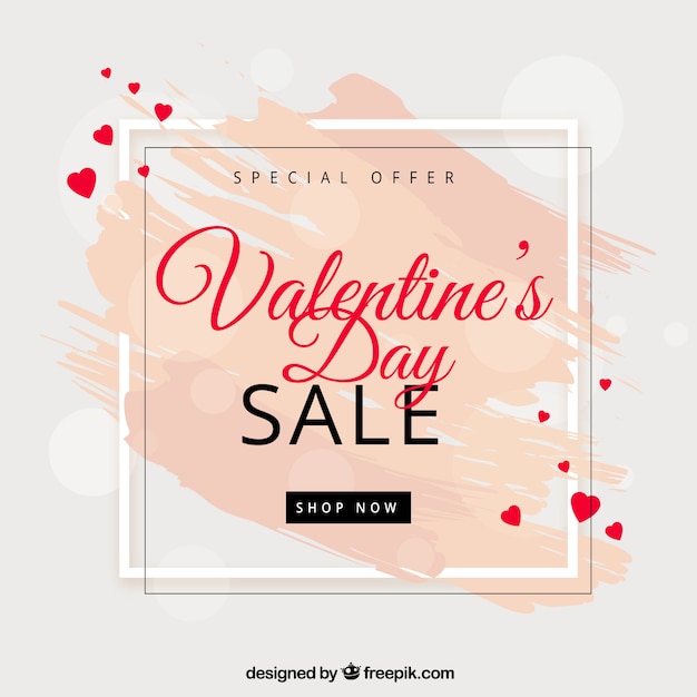 Free vector valentine's day sale background