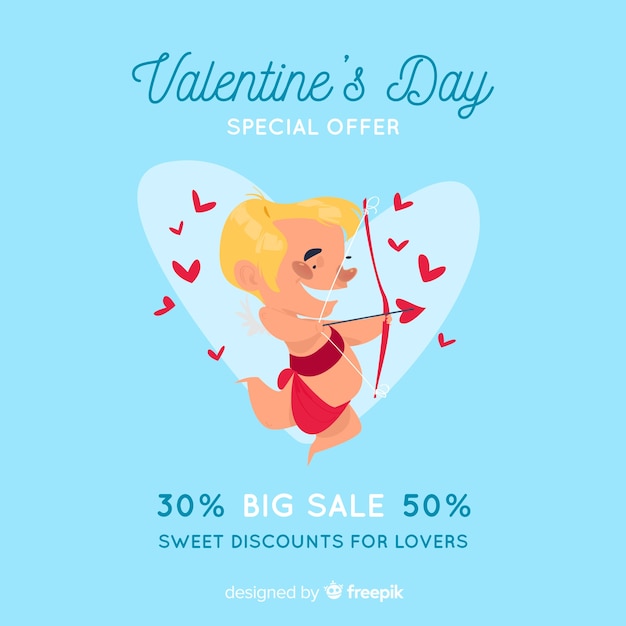 Valentine's day sale background