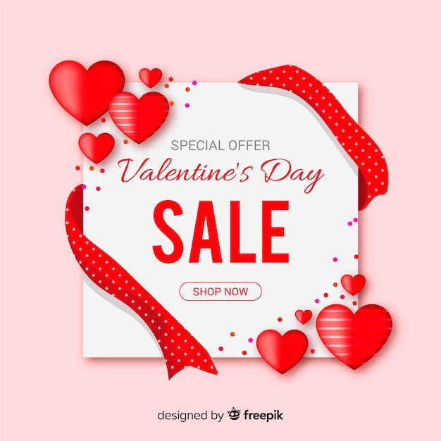 Valentine's day sale card