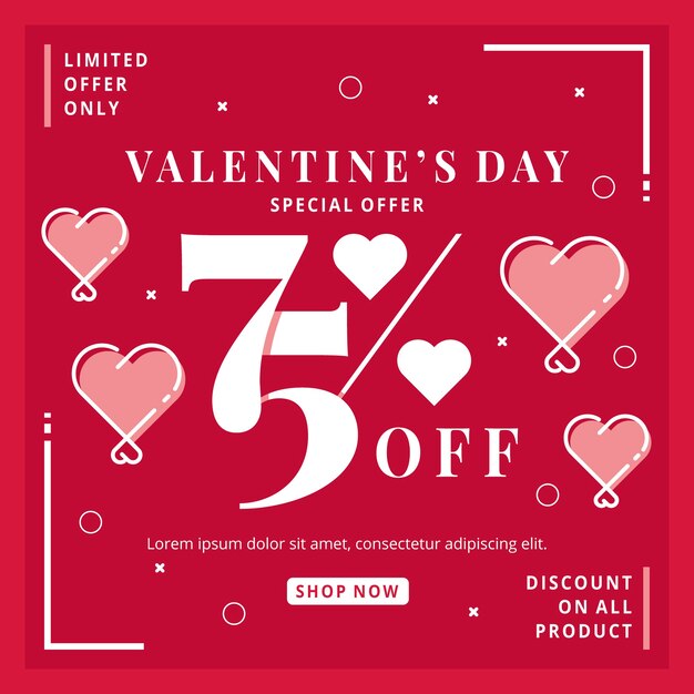 Valentine's day sale event