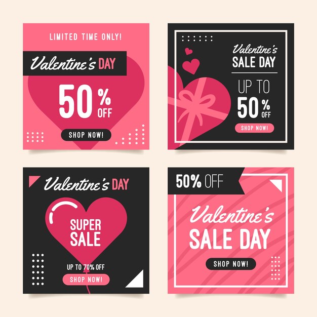 valentine's day sale instagram post collection