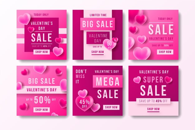 Valentine's day sale instagram post