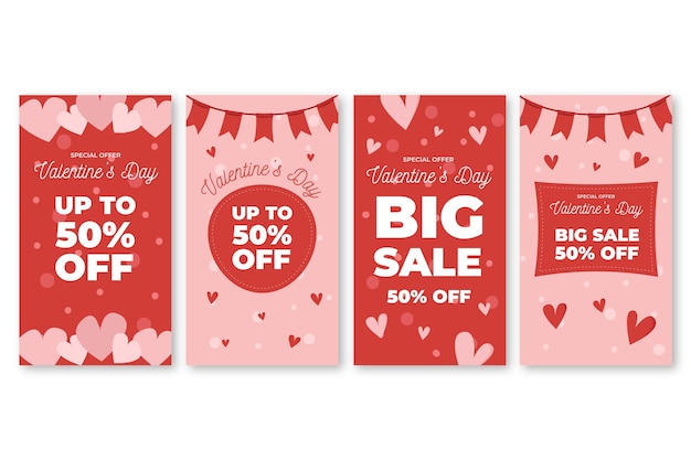 Valentine's day sale instagram story collection