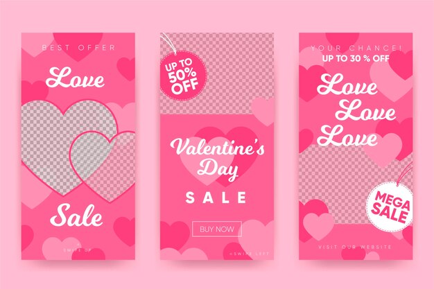 Valentine's day sale offer story set