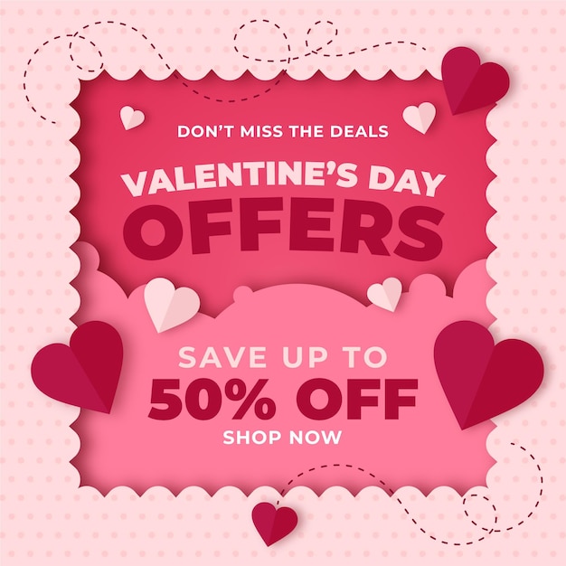 Valentine's day sale promo