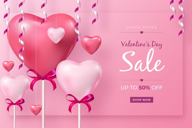 Valentine's day sale promo